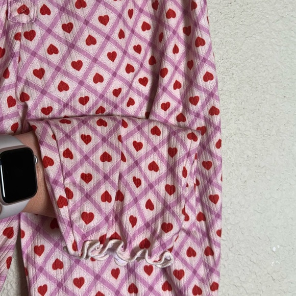 Adore Me Pajama Set in Pink and Red - Picture 10 of 15